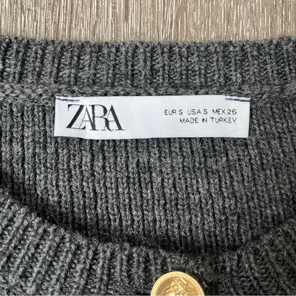 Grey Zara Knitted gilet #Zara - Picture 2 of 3
